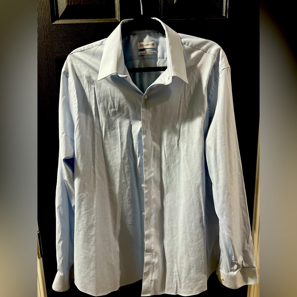 Calvin Klein Light Blue Botton Down Shirt XL